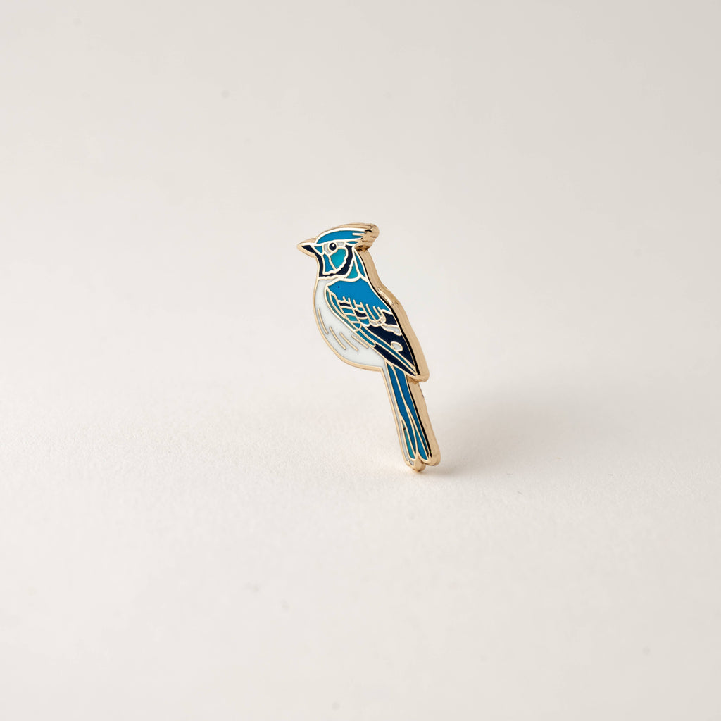 Happily Plants - Blue Jay Pin, Bird & Wildlife Gifts