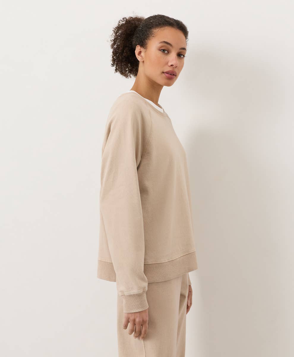 Pact - Women's Weekends Relaxed Raglan Sweatshirt