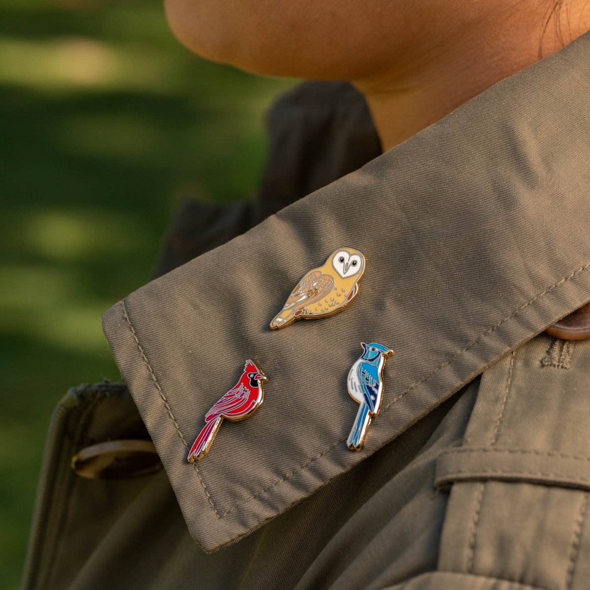 Happily Plants - Blue Jay Pin, Bird & Wildlife Gifts