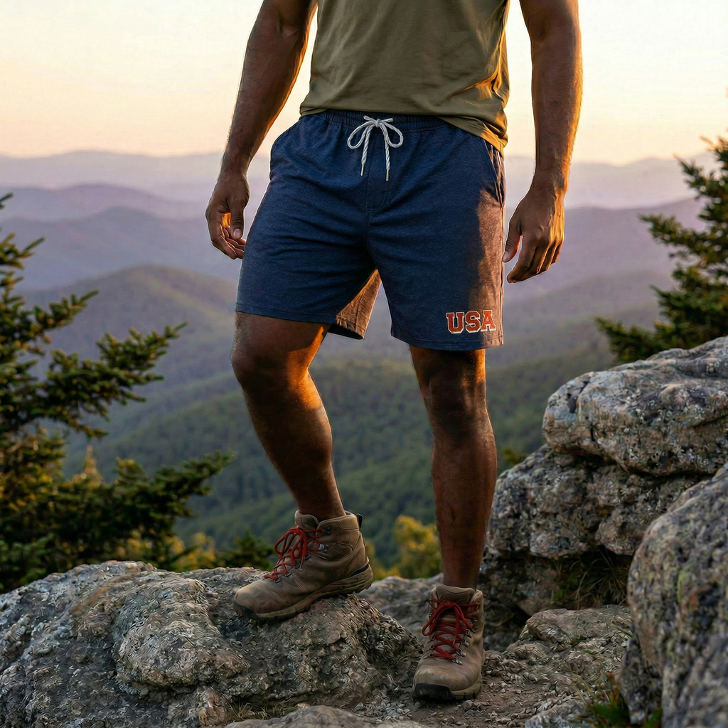 TriPine - USA CloudFlex Performance Short 7"