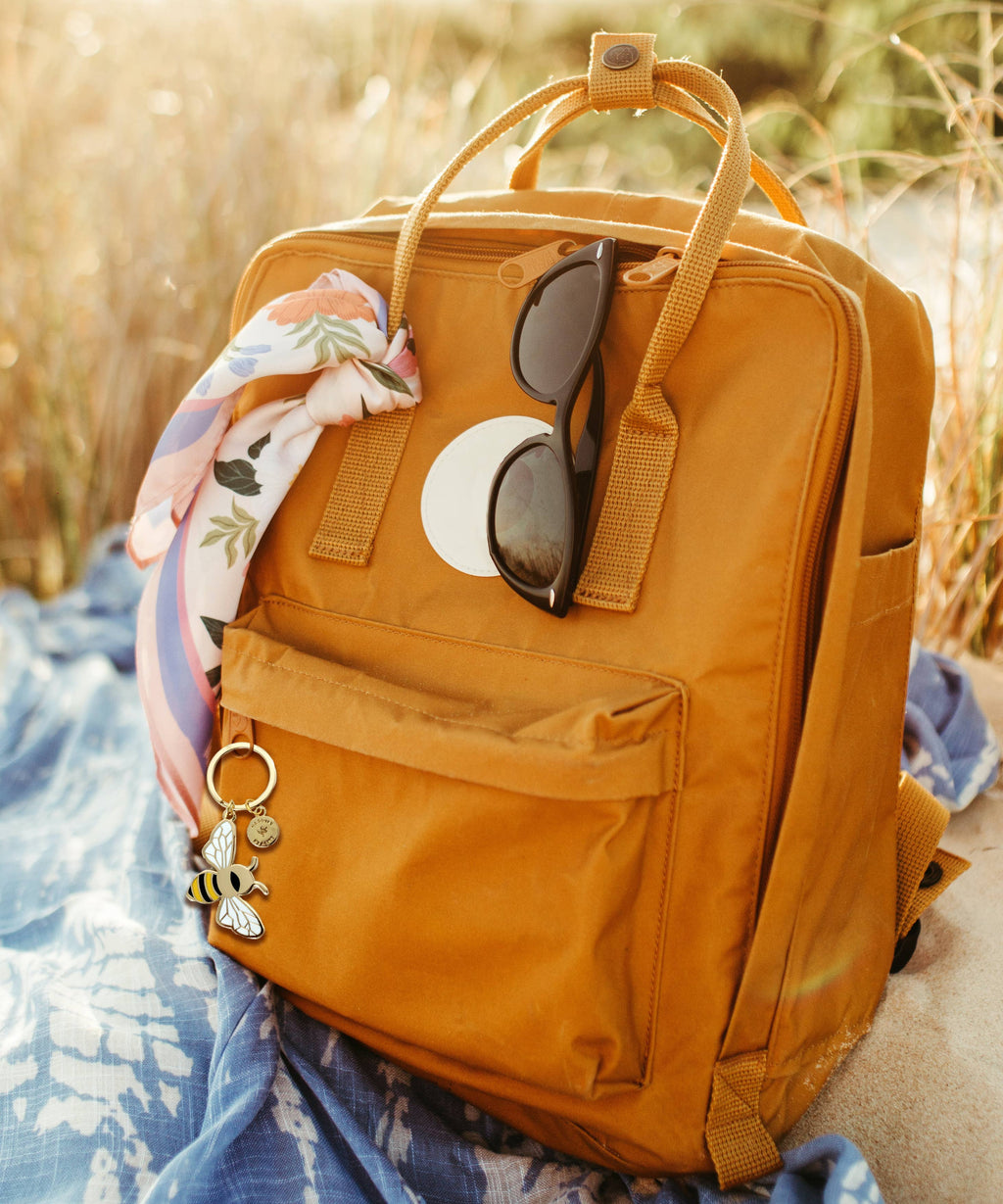 Happily Plants - Honey Bee Keychain & Bag Charm, Nature Gifts