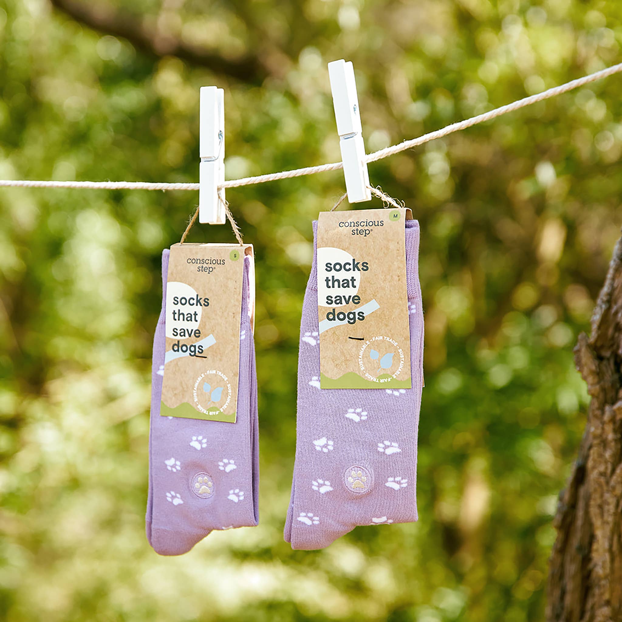 Conscious Step - Socks that Save Dogs | Paw Prints