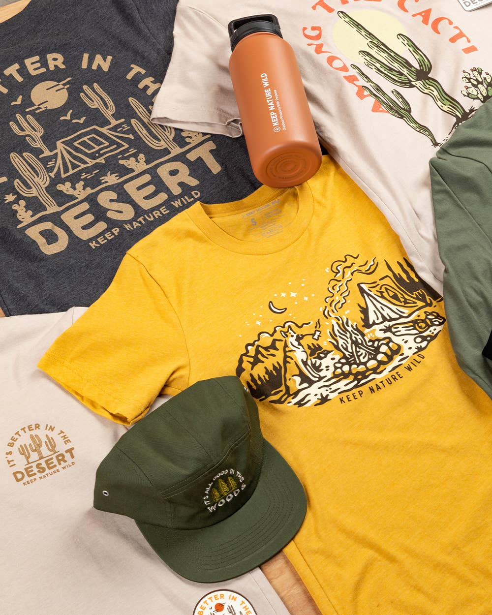 Keep Nature Wild - Campfire Dog Unisex Tee