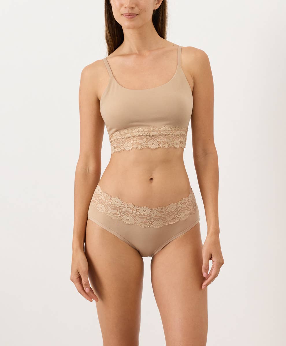 Pact - Women's Lace Modern Scoop Bralette