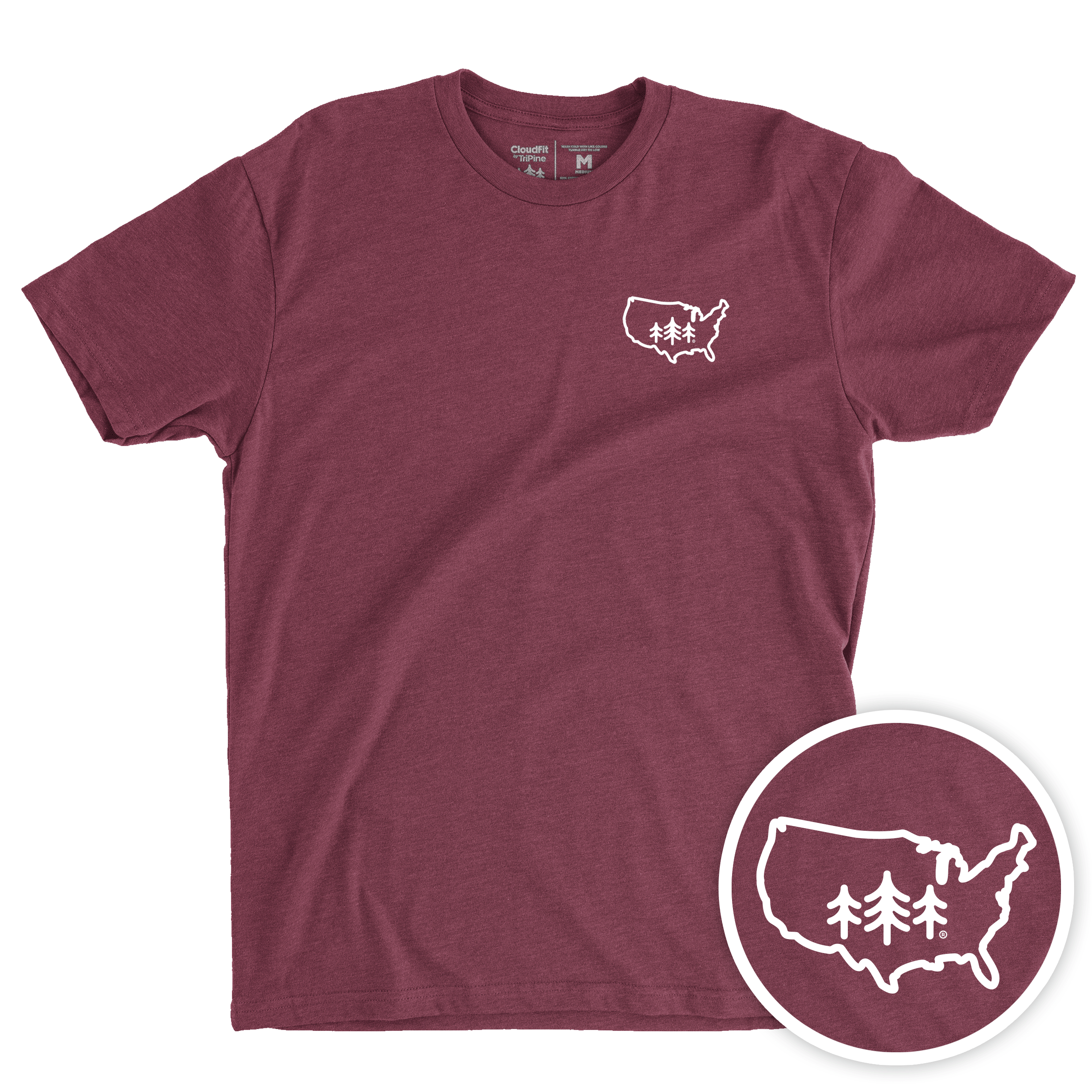 TriPine - USA TriPine CloudFit Tee