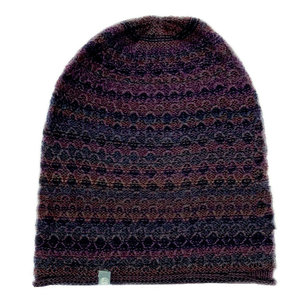 Shupaca Alpaca - Alpaca Beanie Hat - Printed - Lava
