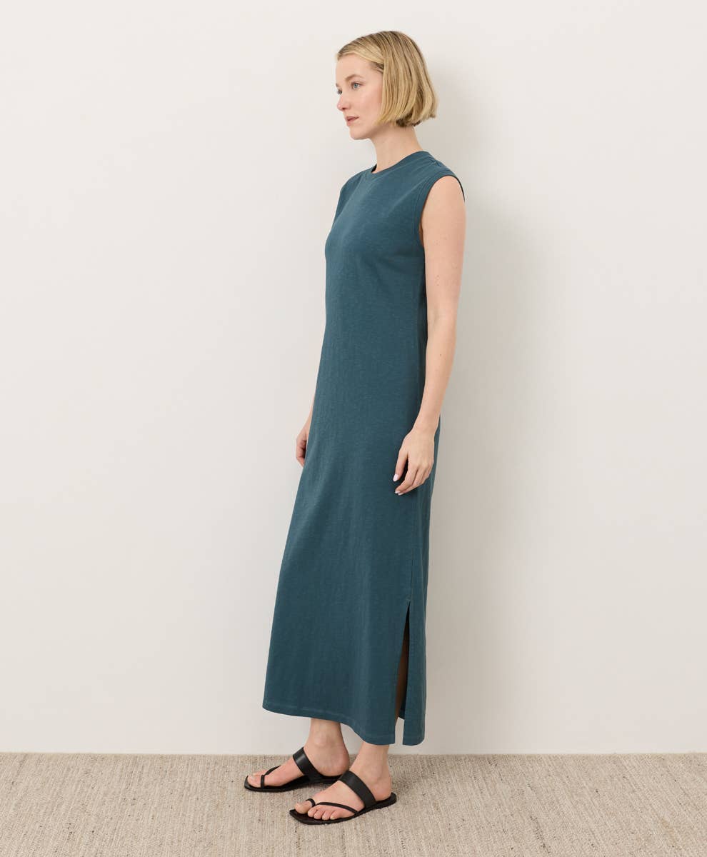 Pact - Women's Soft-Slub Essential Easy Muscle Tee Maxi Dress