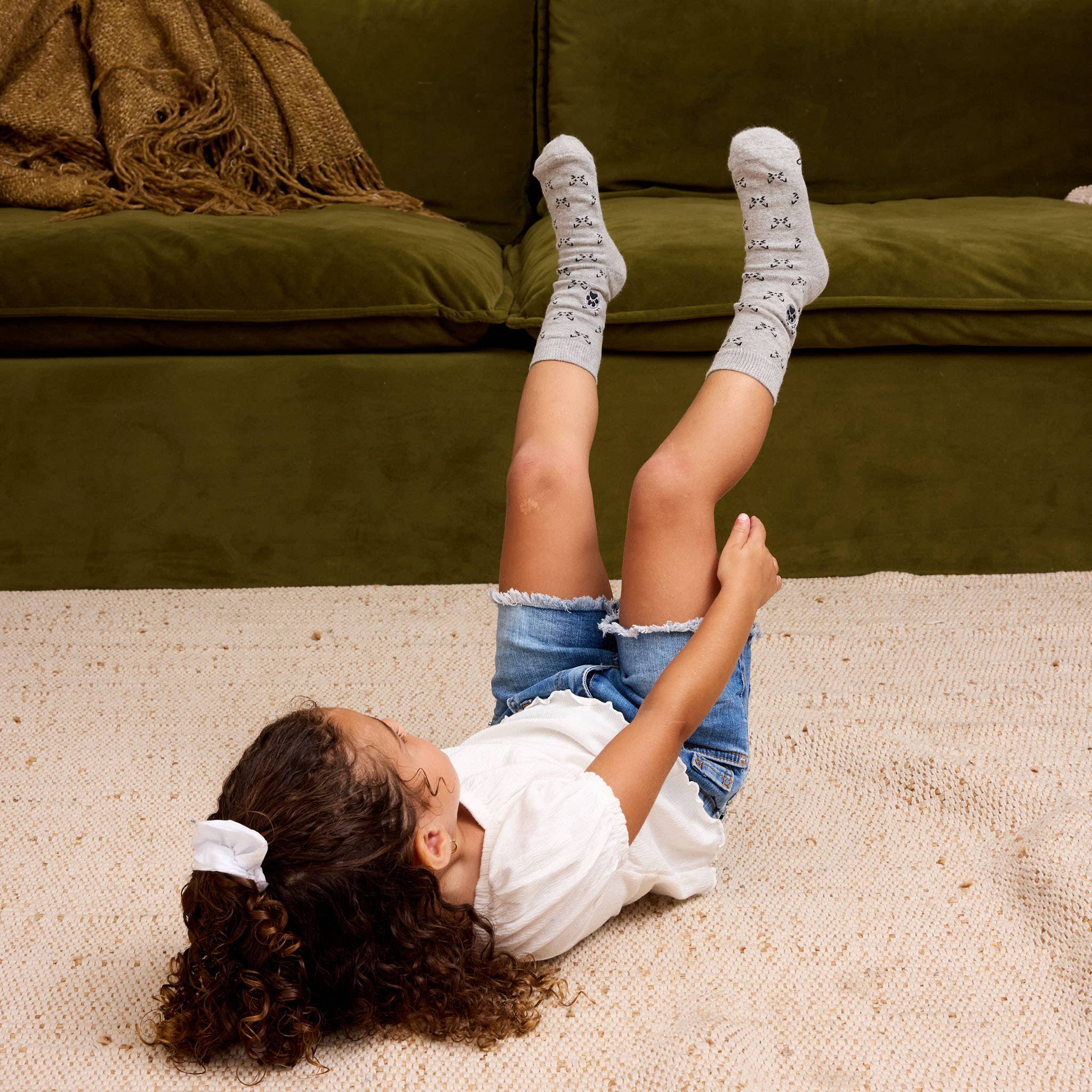 Conscious Step - Kids Socks that Save Cats | Gray - Organic Cotton Kids Socks