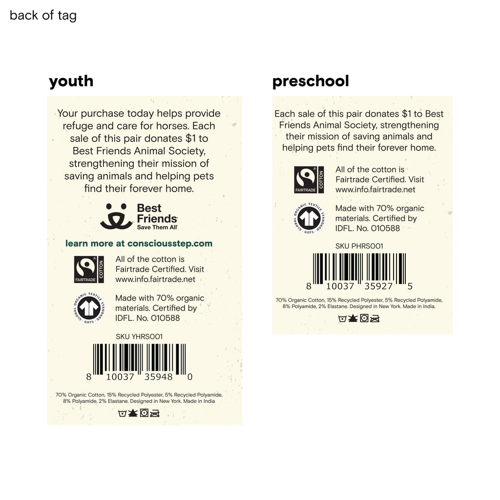 Conscious Step - Kids Socks that Save Horses | Organic Cotton Kids Socks