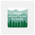 Rock Scissor Paper - More Mountains Vinyl Sticker