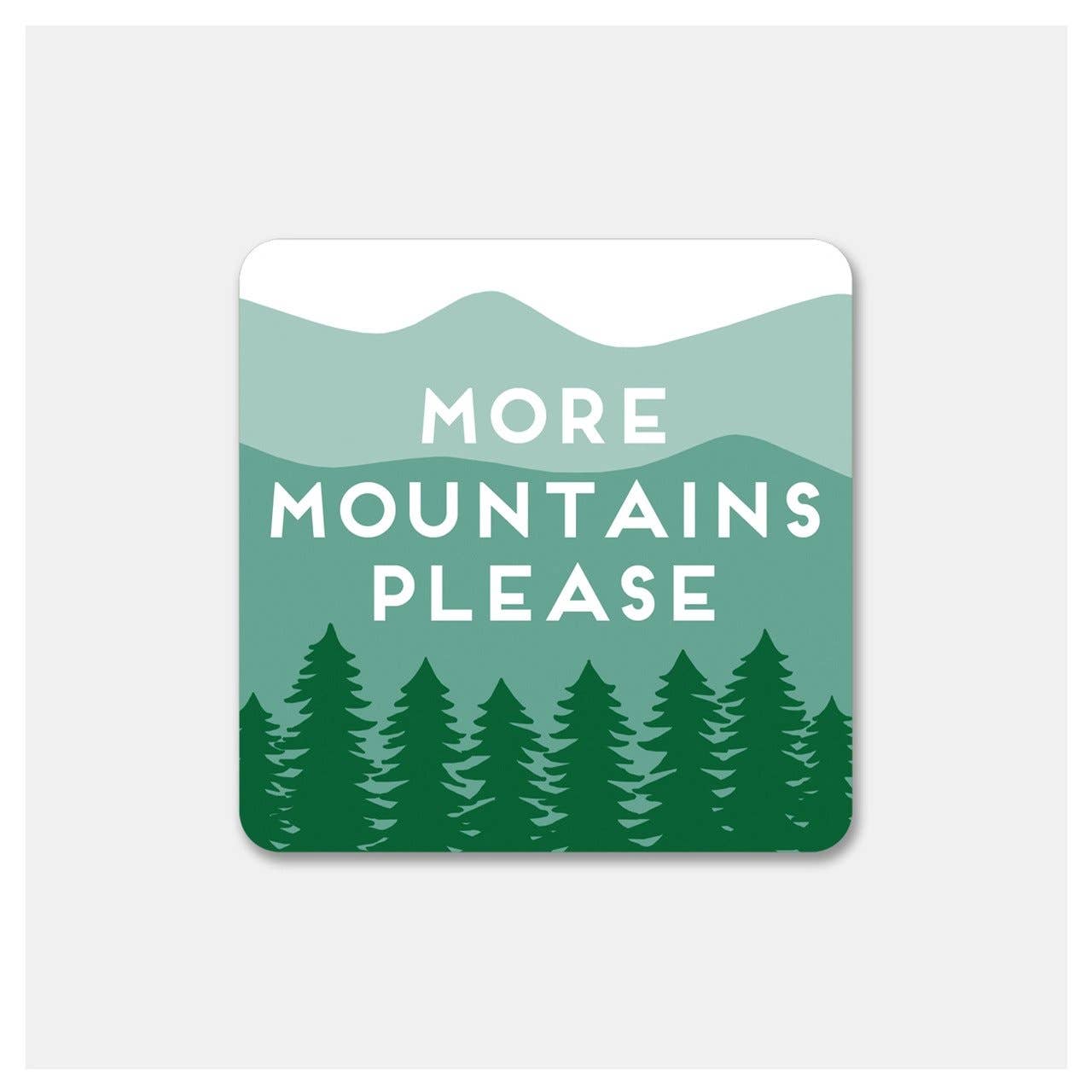 Rock Scissor Paper - More Mountains Vinyl Sticker