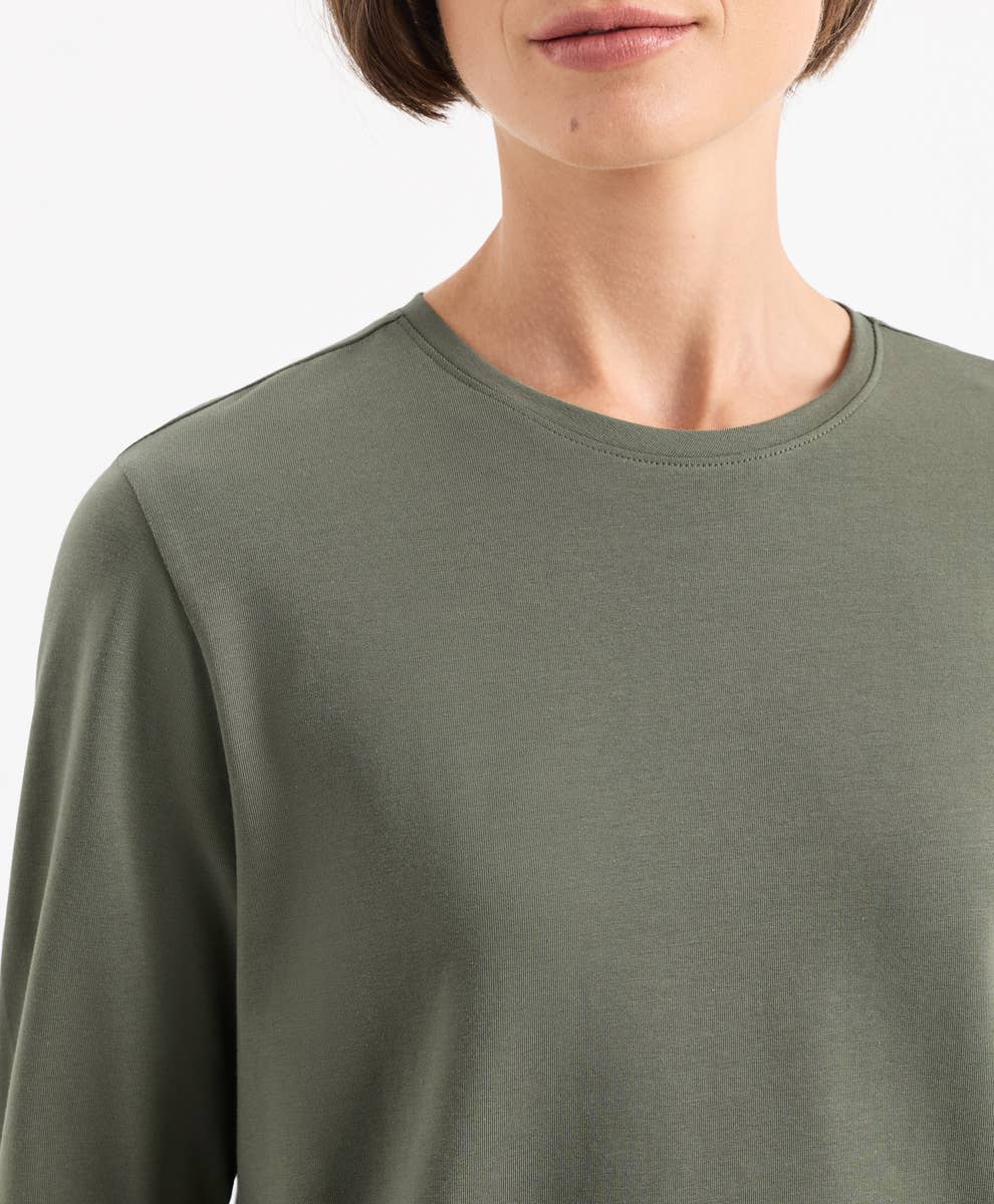 Pact - Women's Luxe Essential Crewneck Long Sleeve Tee