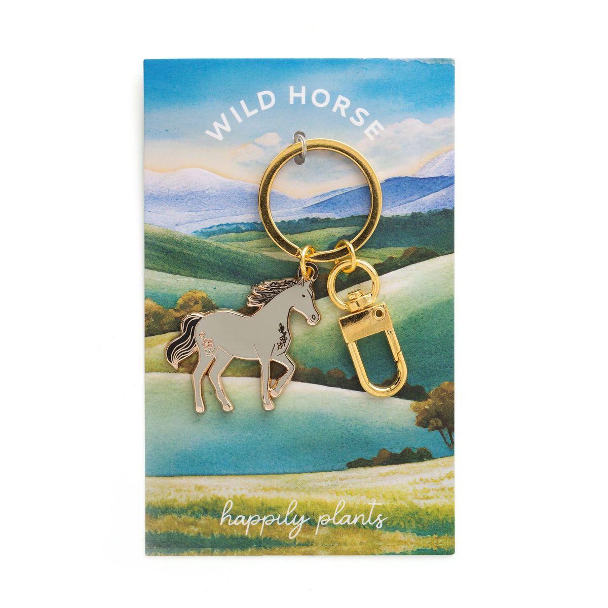 Happily Plants - Horse Keychain & Bag Charm, Animal Western Cowgirl Gift