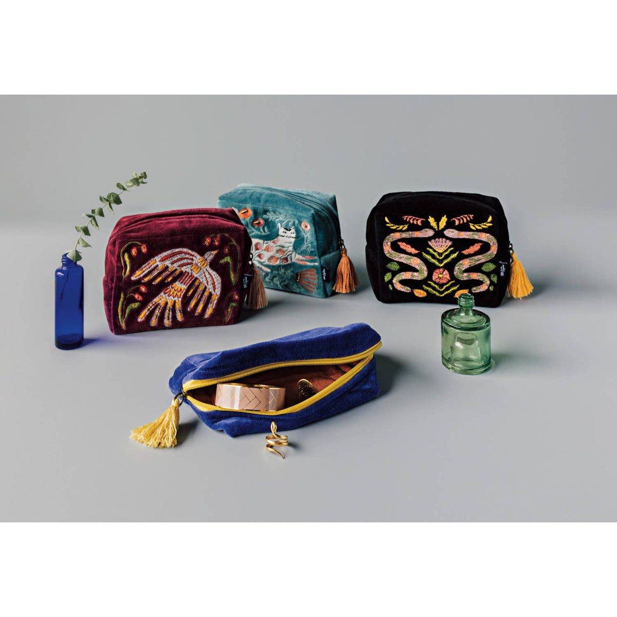 Danica Studio - Plume Embroidered Pouch