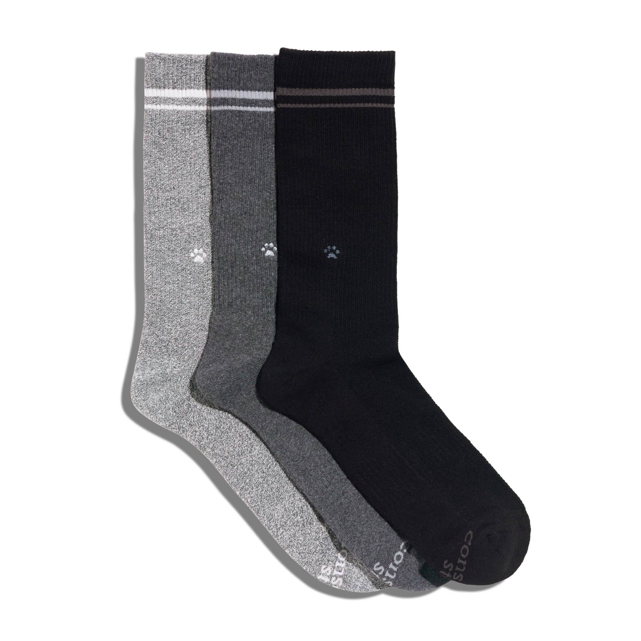 Conscious Step - Comfort Crew Socks that Save Dogs | Set of 3