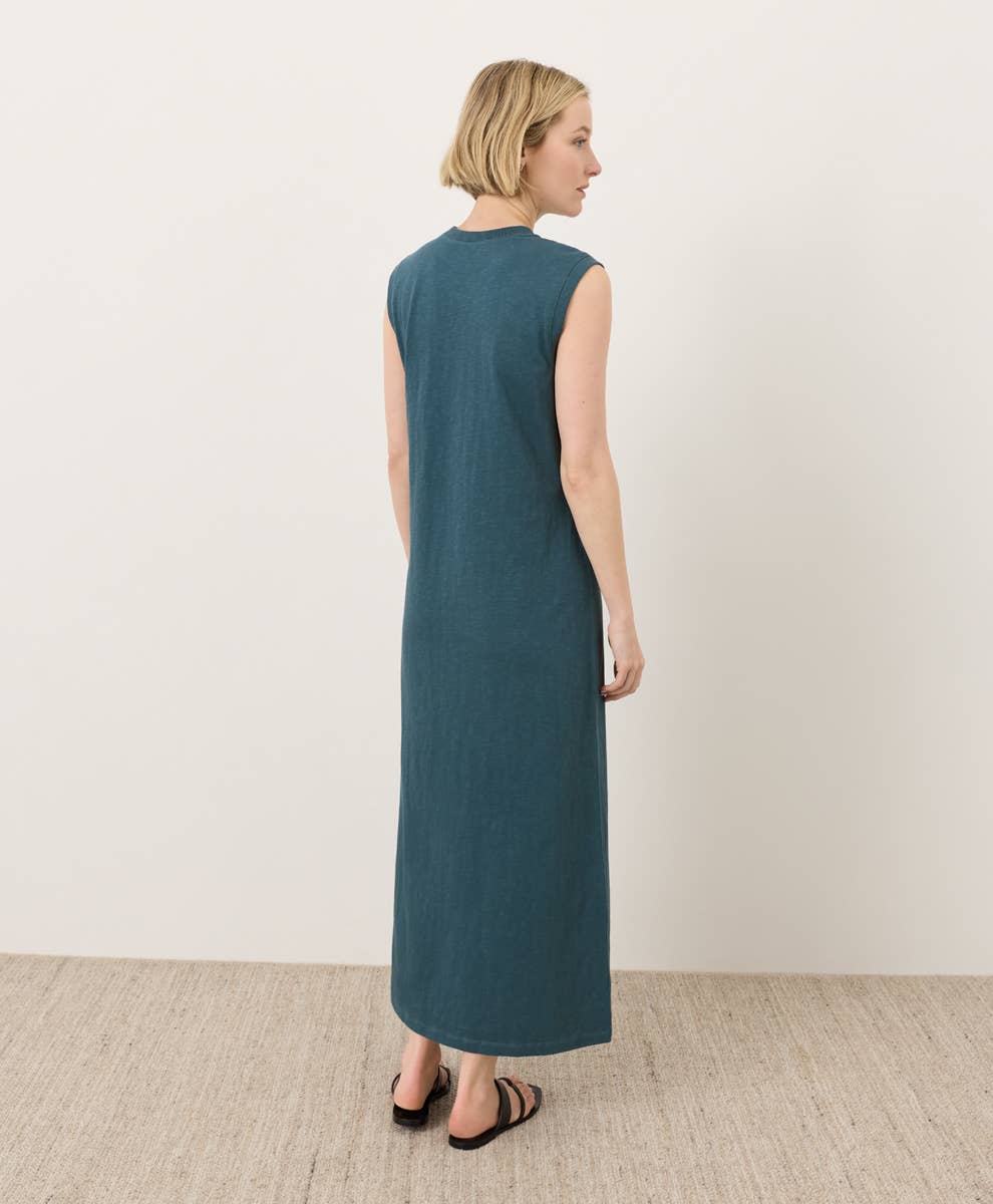 Pact - Women's Soft-Slub Essential Easy Muscle Tee Maxi Dress