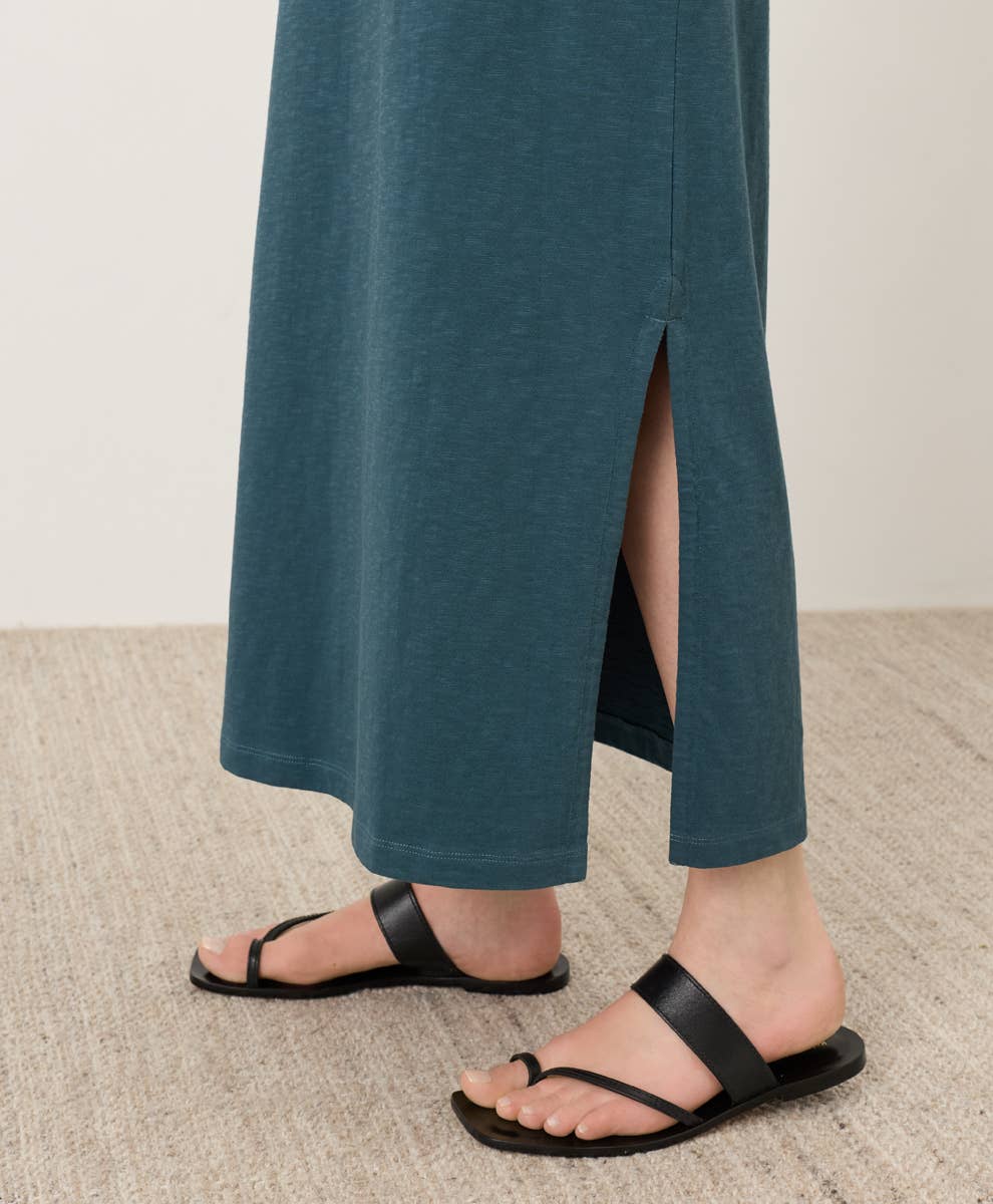 Pact - Women's Soft-Slub Essential Easy Muscle Tee Maxi Dress