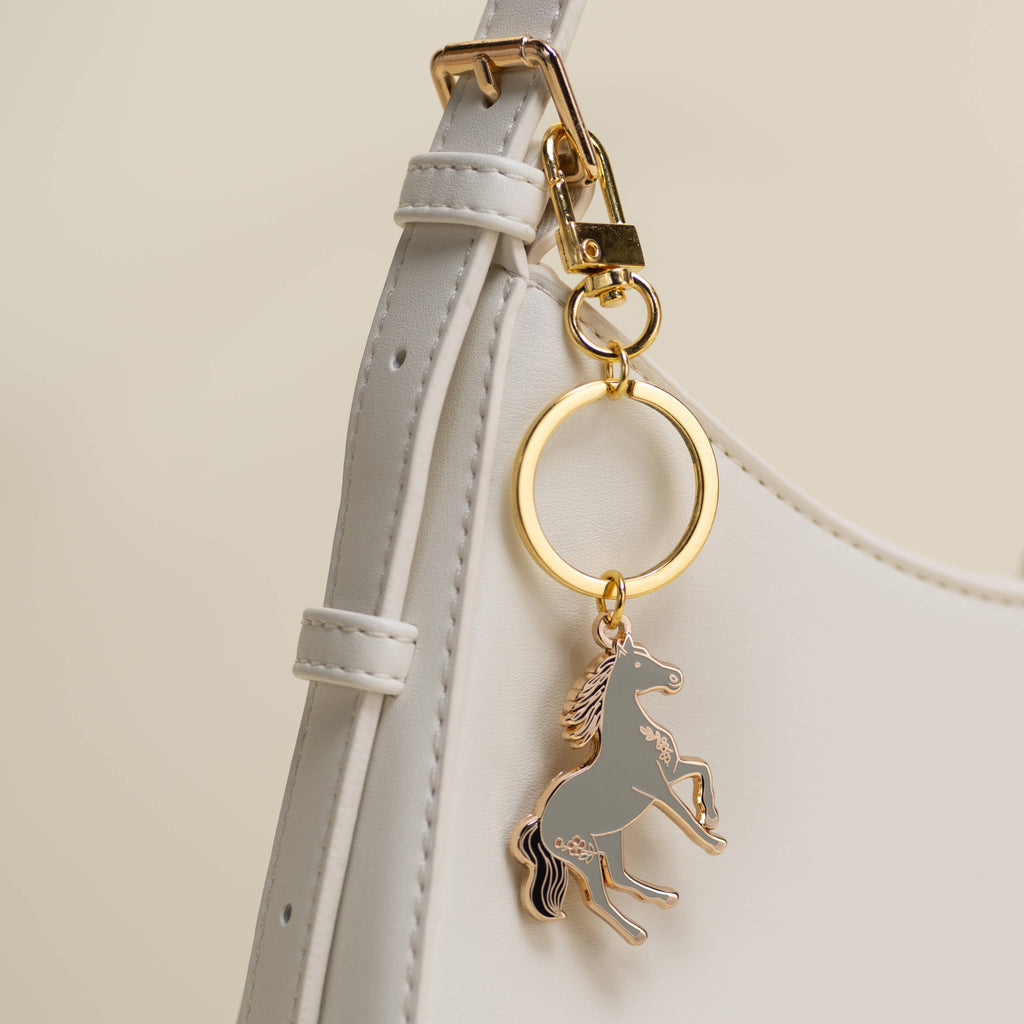 Happily Plants - Horse Keychain & Bag Charm, Animal Western Cowgirl Gift