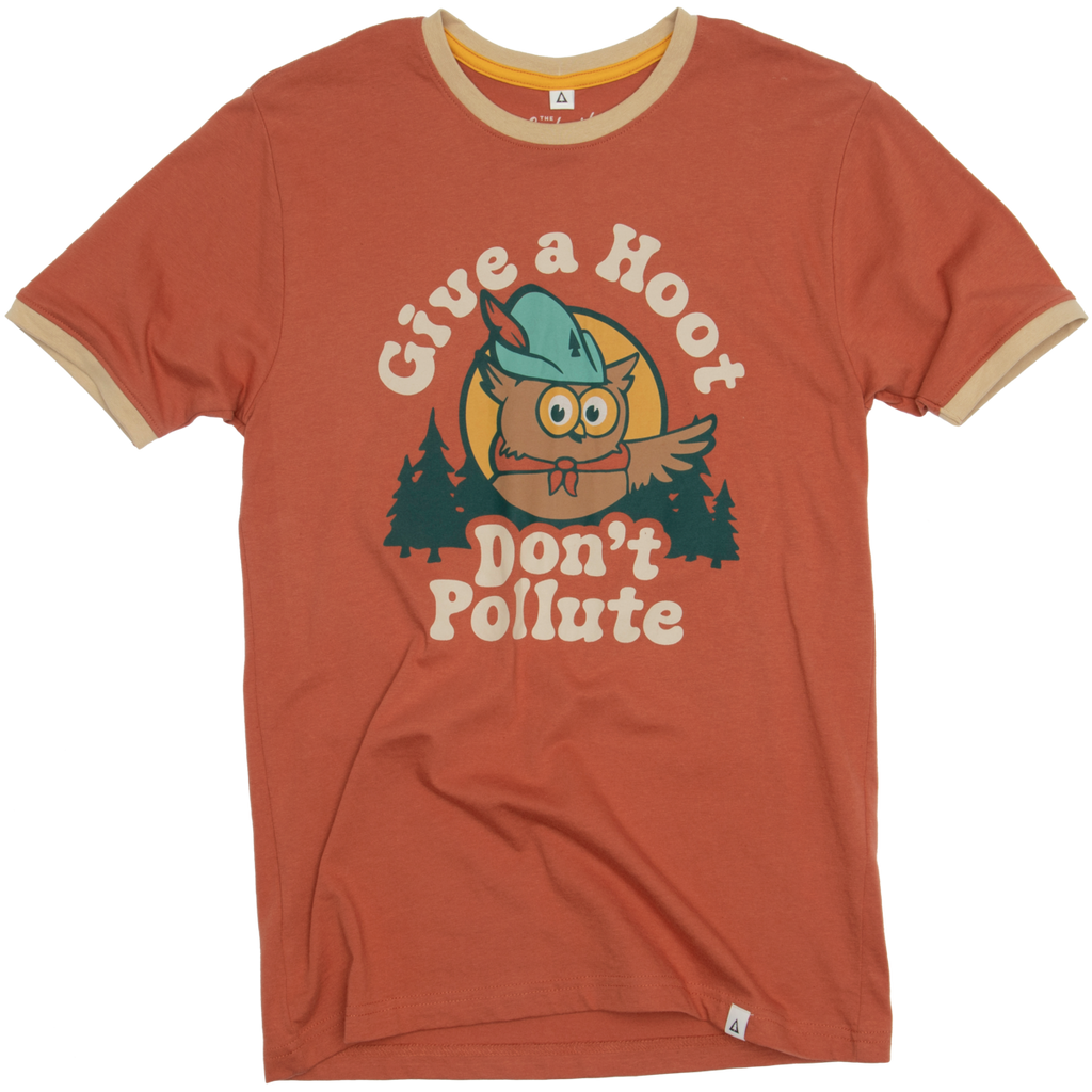 The Landmark Project - Give A Hoot Ringer Unisex Short Sleeve Tee