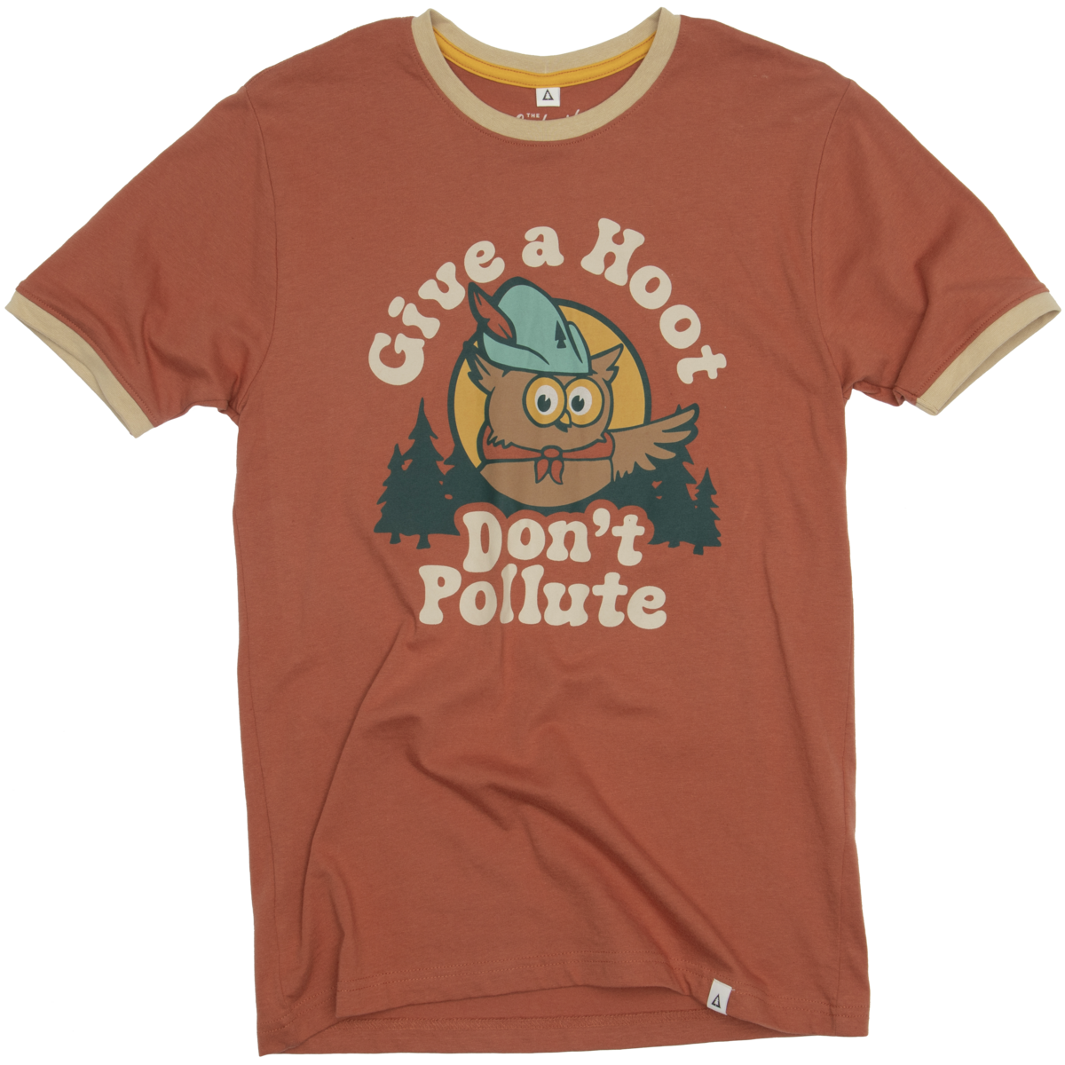 The Landmark Project - Give A Hoot Ringer Unisex Short Sleeve Tee