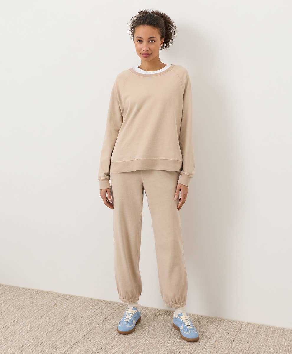 Pact - Women's Weekends Relaxed Raglan Sweatshirt