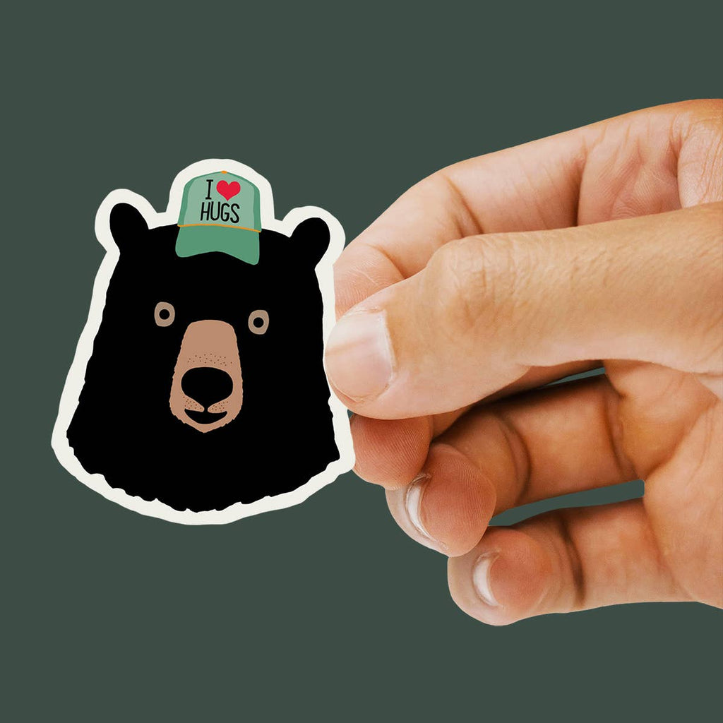 Rock Scissor Paper - Black Bear Vinyl Sticker