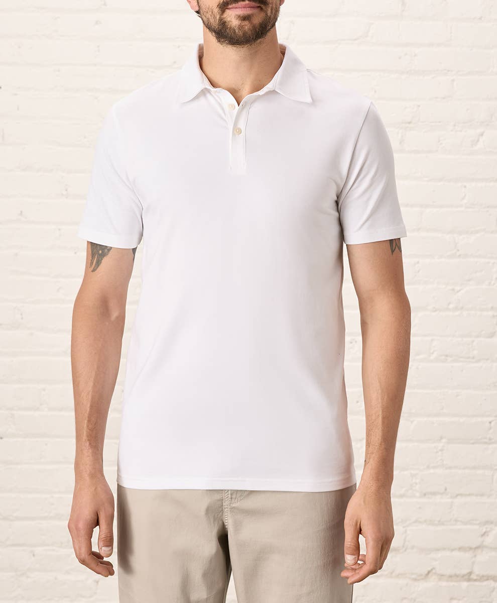 Pact - Men's Luxe Stretch Jersey Slim Polo
