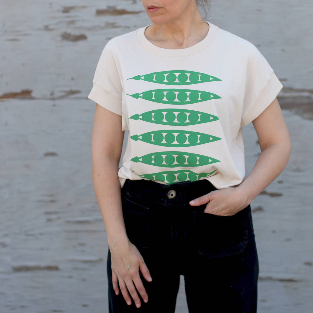 Blackbird Supply Co. - Green Peas In A Pod Gardening Loose Fit Boxy Tee