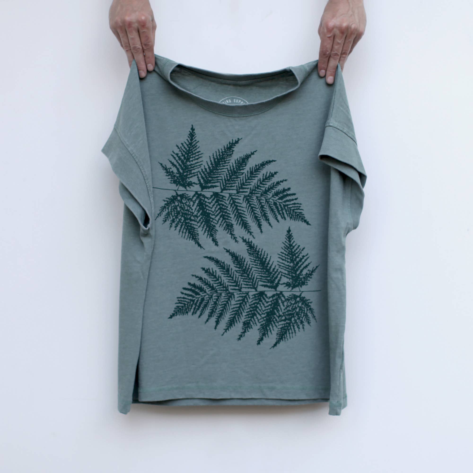 Blackbird Supply Co. - Fern Leaves Alpine Forest Women's Loose Fit Boxy Tee