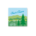 Rock Scissor Paper - Personalized City Metal Magnet - Bike Ride View