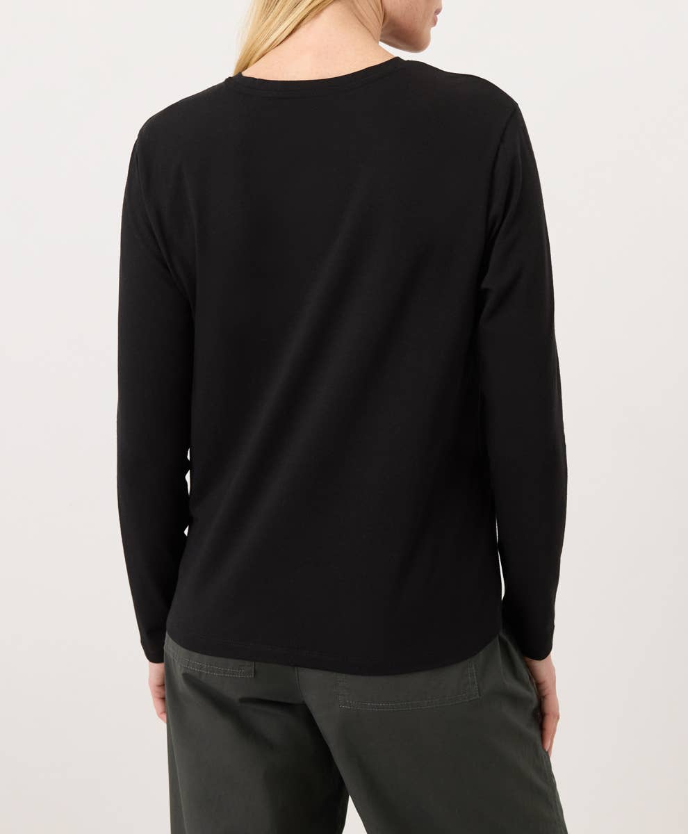 Pact - Women's Luxe Essential Crewneck Long Sleeve Tee