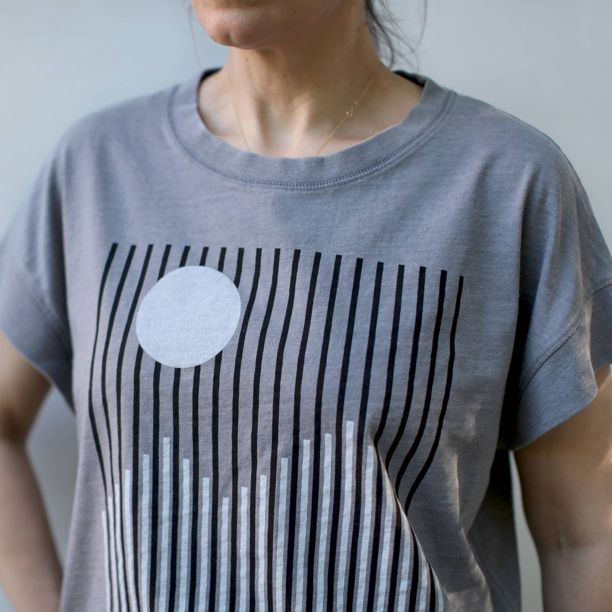 Blackbird Supply Co. - Glacier Geometric Alpine Mountains Loose Fit Boxy Tee