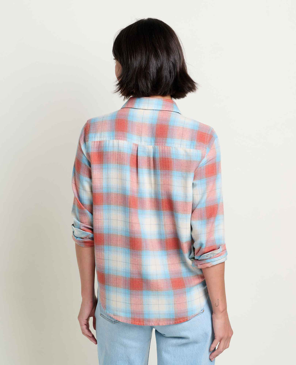 Toad&Co - Women's Re-Form Long Sleeve Shirt, Almond Pattern