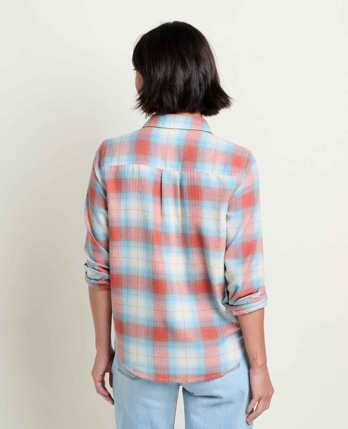 Toad&Co - Women's Re-Form Long Sleeve Shirt, Almond Pattern