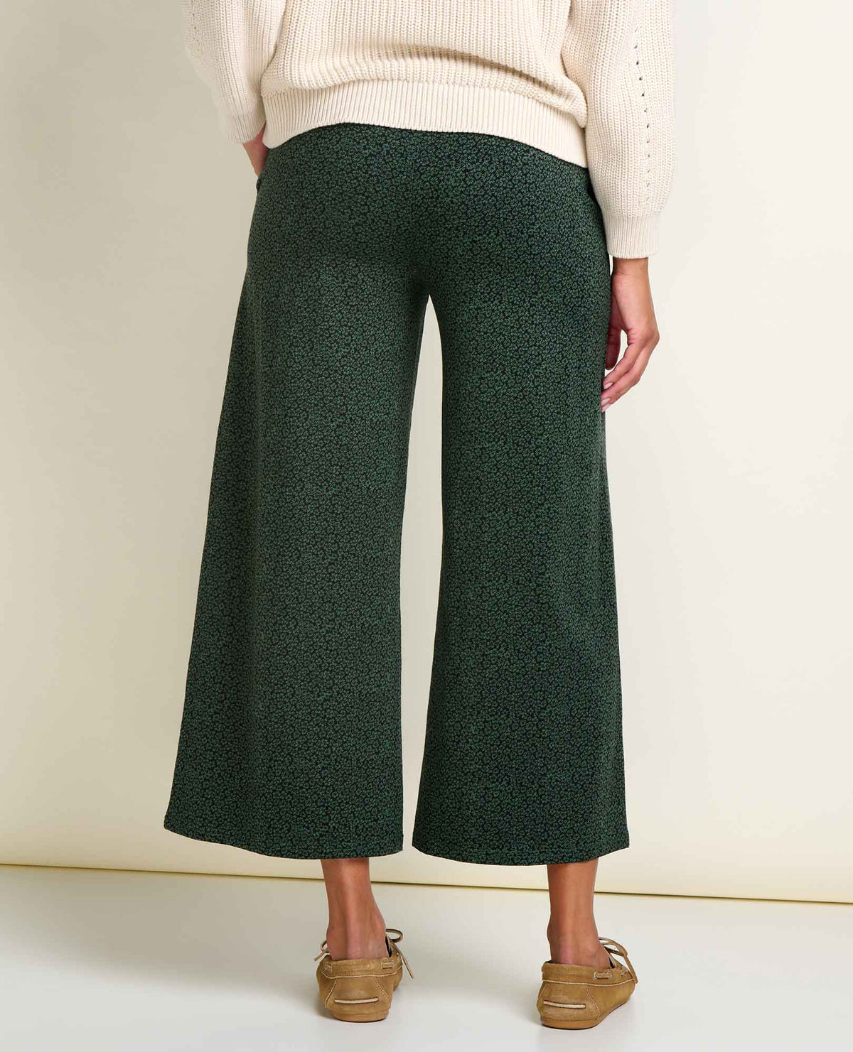 Toad&Co - Women's Chaka Wide Leg Crop Pant, Cilantro Print