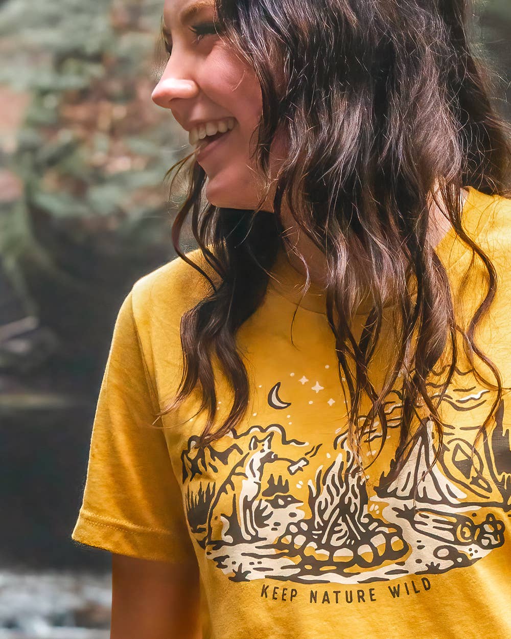 Keep Nature Wild - Campfire Dog Unisex Tee
