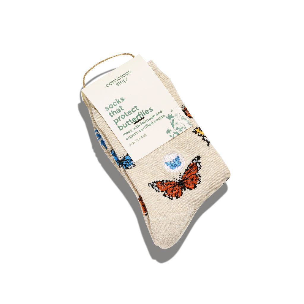 Conscious Step - Kids Socks that Protect Butterflies | Organic Cotton Socks