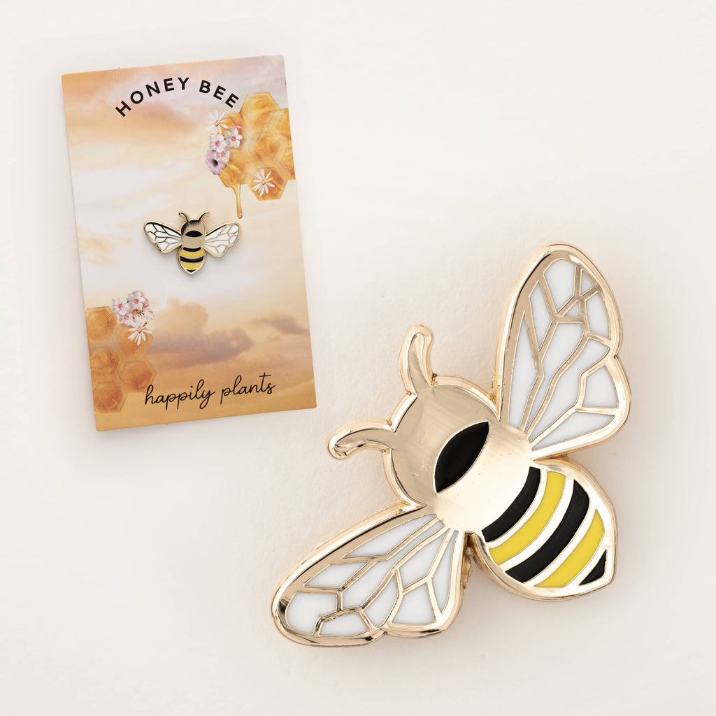 Happily Plants - Queen Honey Bee Pin, Bee Gifts