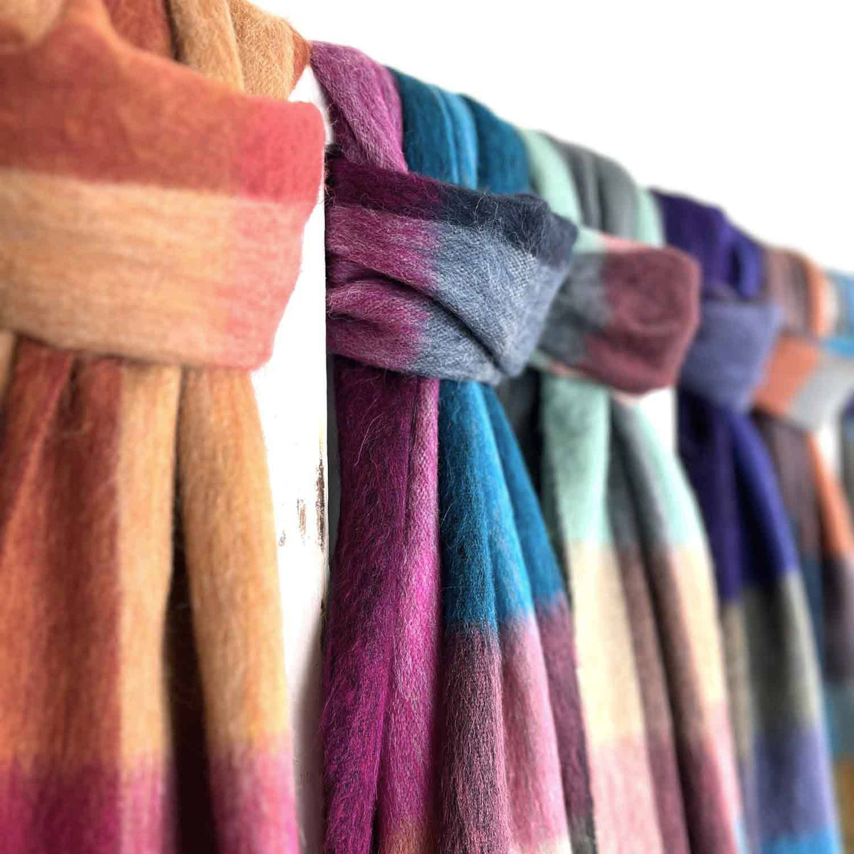 Shupaca Alpaca - Alpaca Plaid Scarf - Equinox