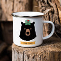 Rock Scissor Paper - Black Bear - New Jersey Enamel Camp Mug