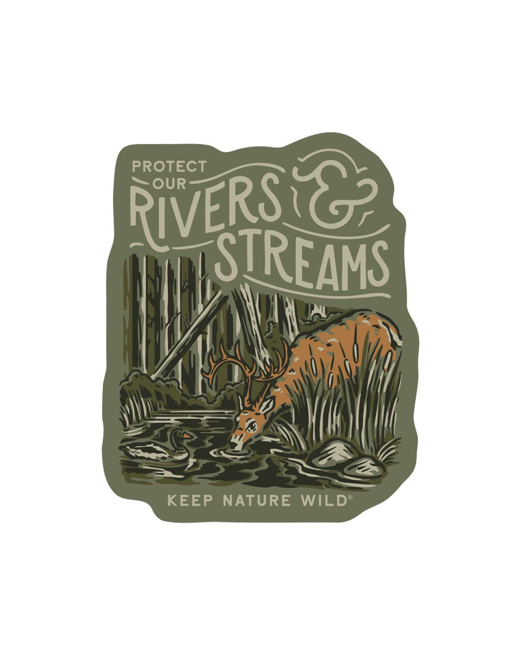 Protect Our Rivers & Streams | Sticker