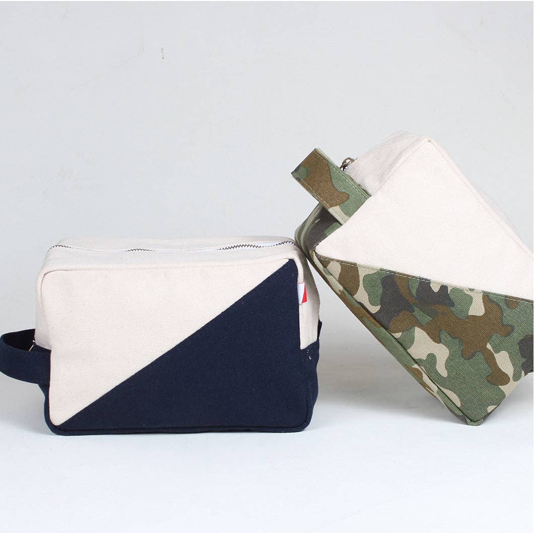 ShoreBags - Contemporary Travel Accessories Canvas Toiletry Dopp Kit 