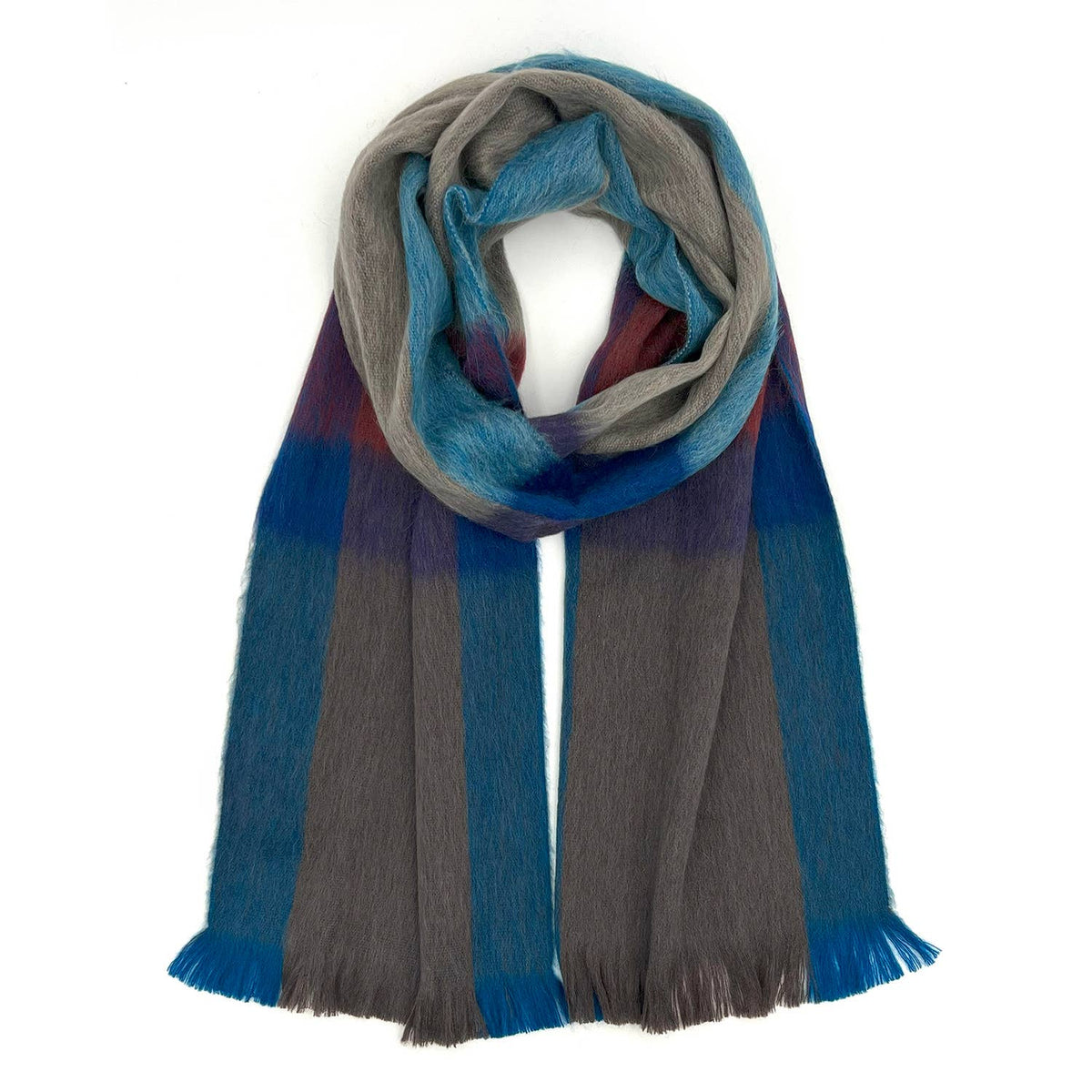 Shupaca Alpaca - Alpaca Plaid Scarf - Equinox