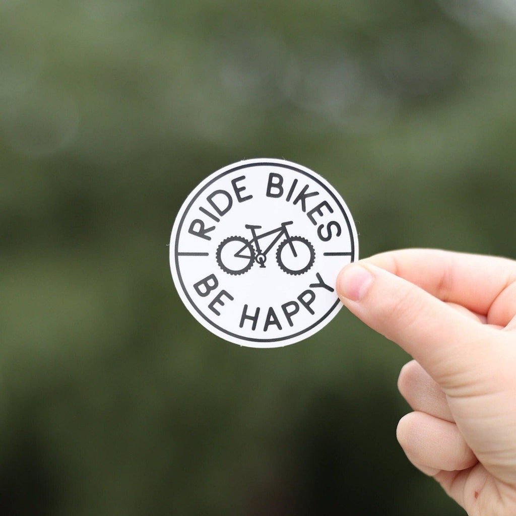 Squatchy - Ride Bikes Be Happy Sticker