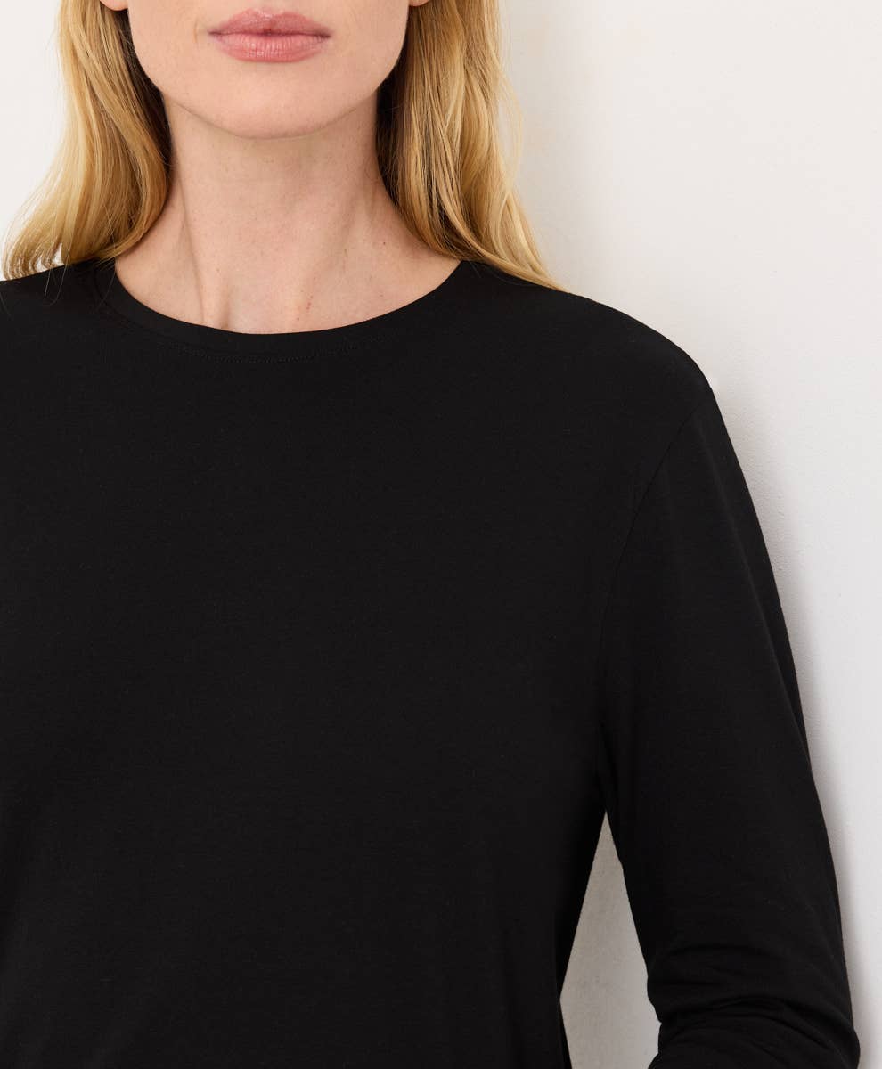 Pact - Women's Luxe Essential Crewneck Long Sleeve Tee