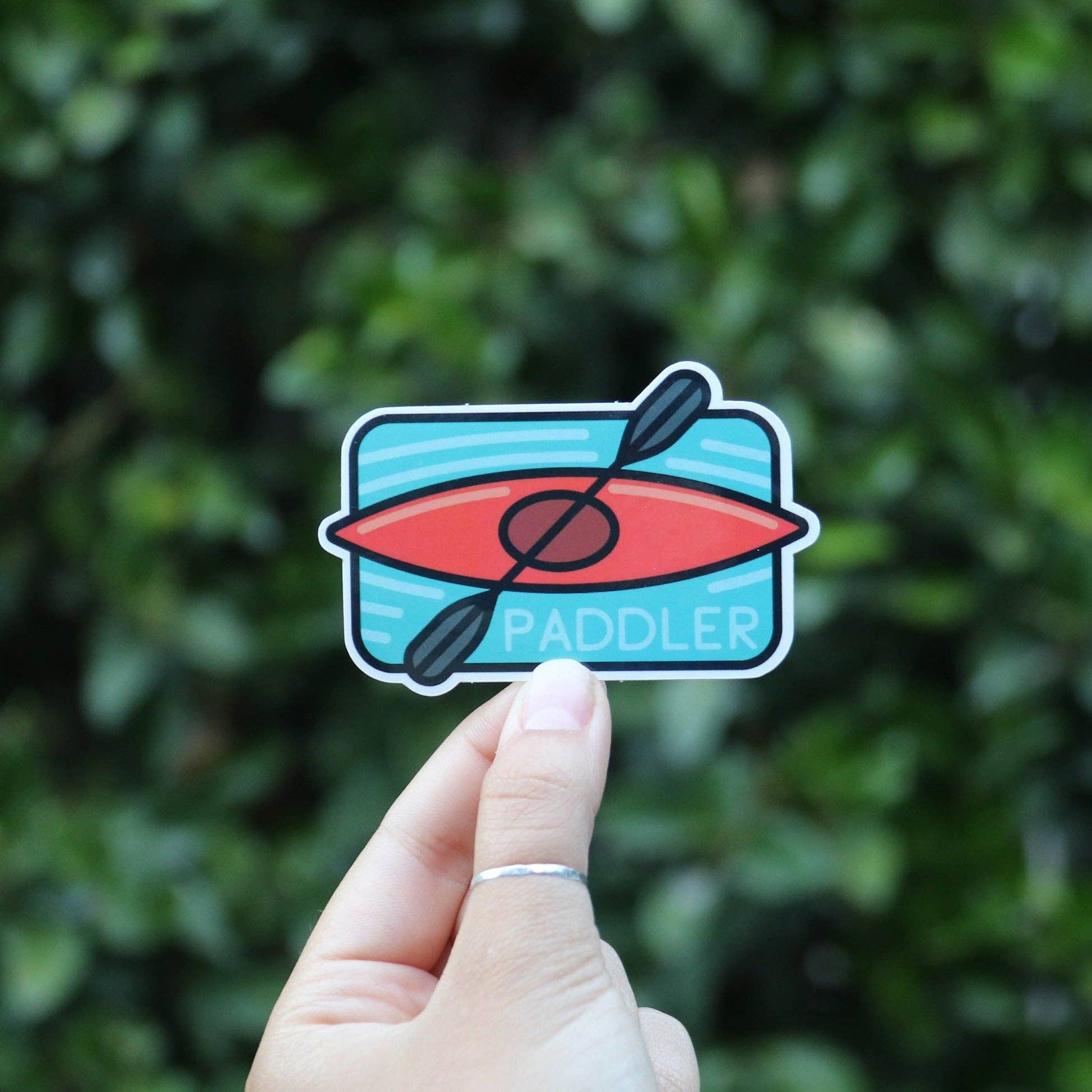 Squatchy - Kayak Paddler Sticker