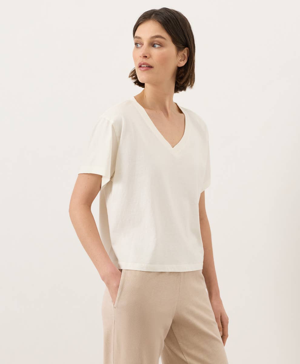 Pact - Women's Vintage Jersey V-Neck Tee