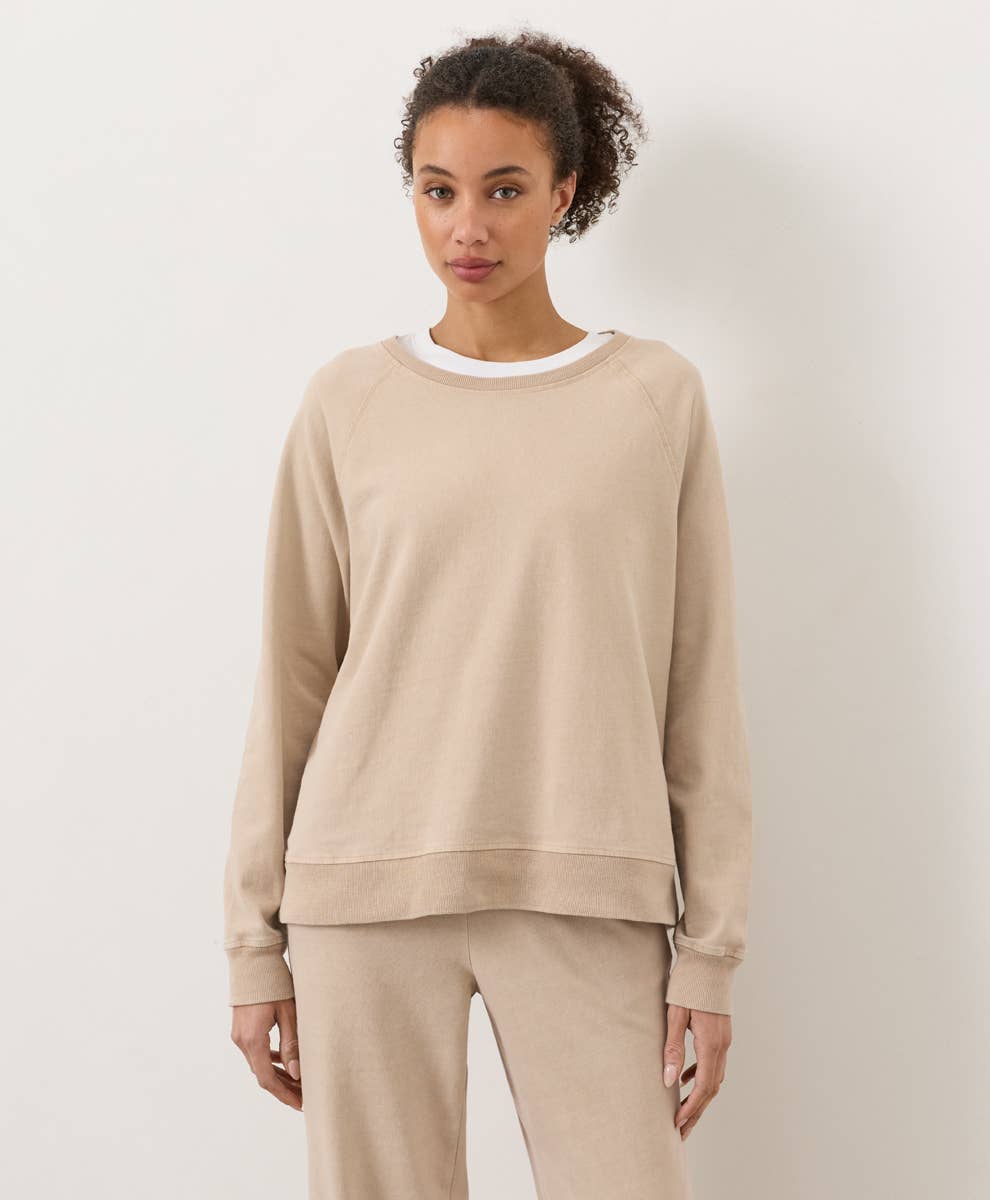 Pact - Women's Weekends Relaxed Raglan Sweatshirt