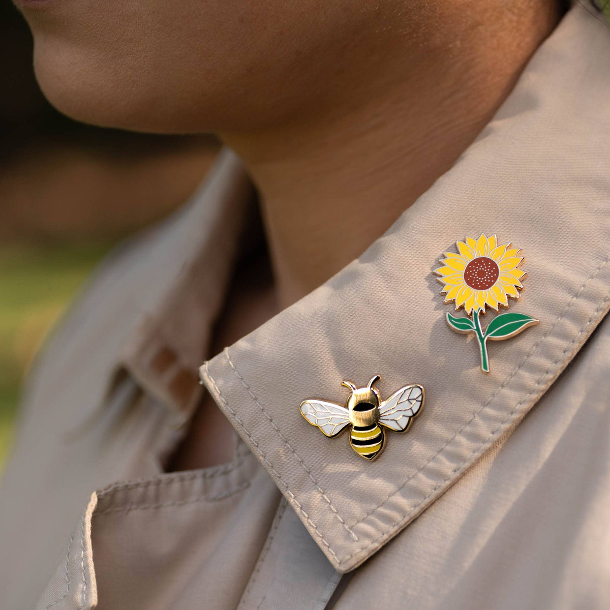 Happily Plants - Queen Honey Bee Pin, Bee Gifts