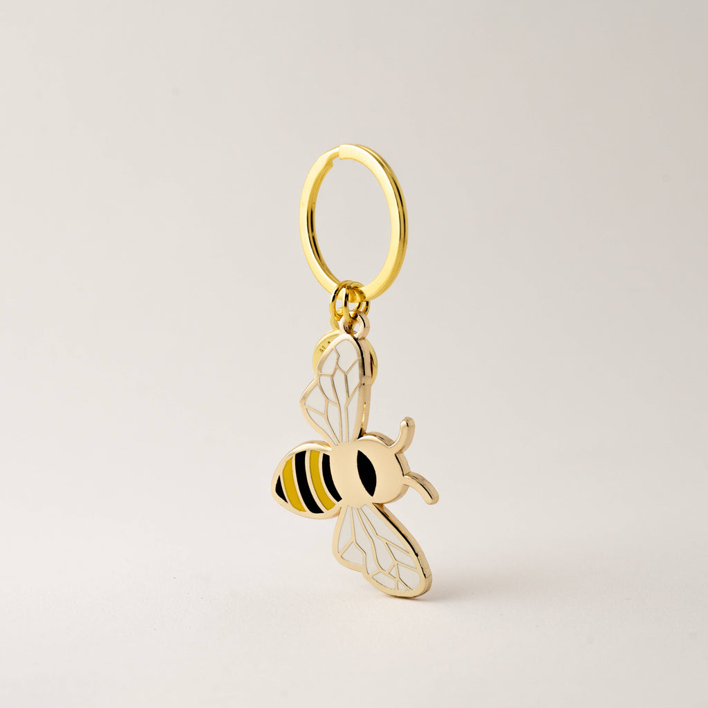 Happily Plants - Honey Bee Keychain & Bag Charm, Nature Gifts